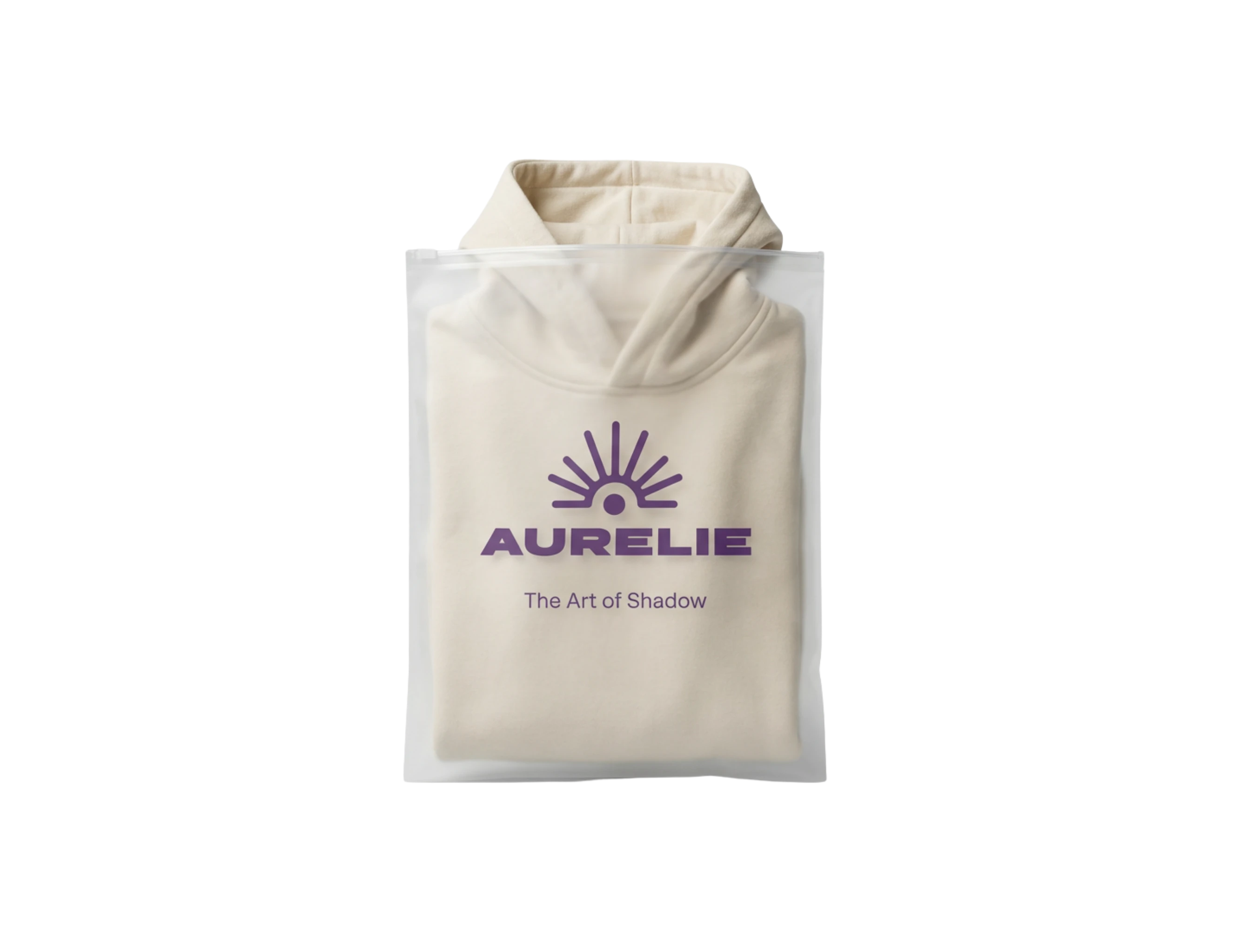 Custom Hoodie Frosted Ziplock Bag