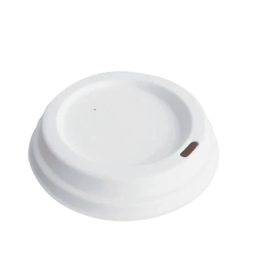 White paper pulp lids 80 mm