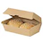Caja para hamburguesas, marrón, 225x125x82mm 1