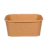 Paper salad container, rectangular, brown 1000 ml 1