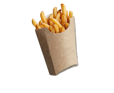 French fries box, brown 200 g.
