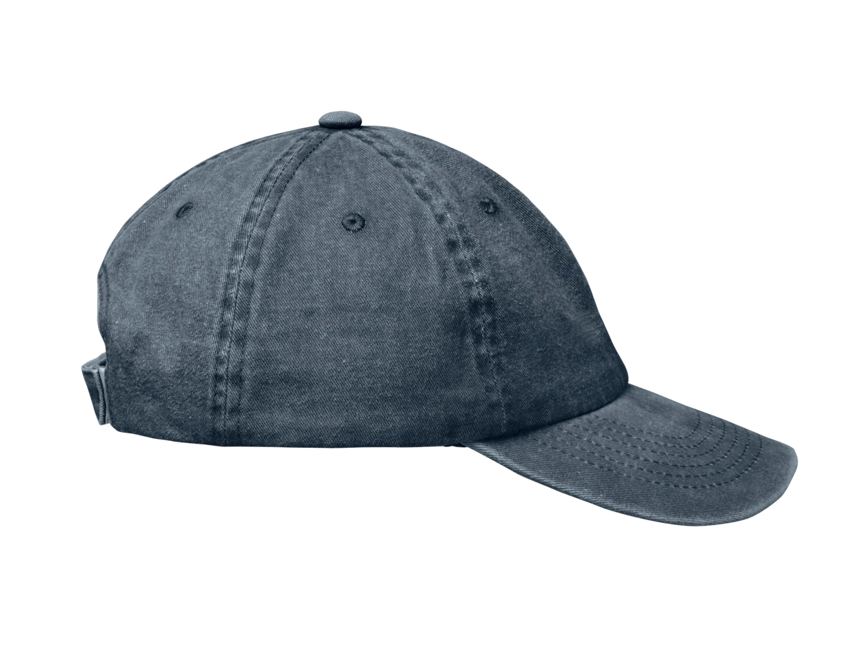 Individuelle 6-Panel Baseballkappe aus gewaschener Baumwolle 6