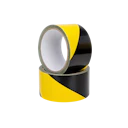 Ruban de signalisation autocollant 50 mm x 33 m jaune et noir