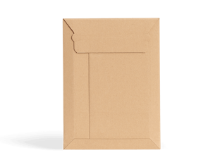 Versandtasche aus Wellpappe unbedruckte