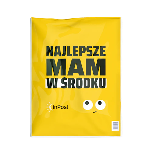 F3 Foliopak duży 450x550 mm, logo InPost
