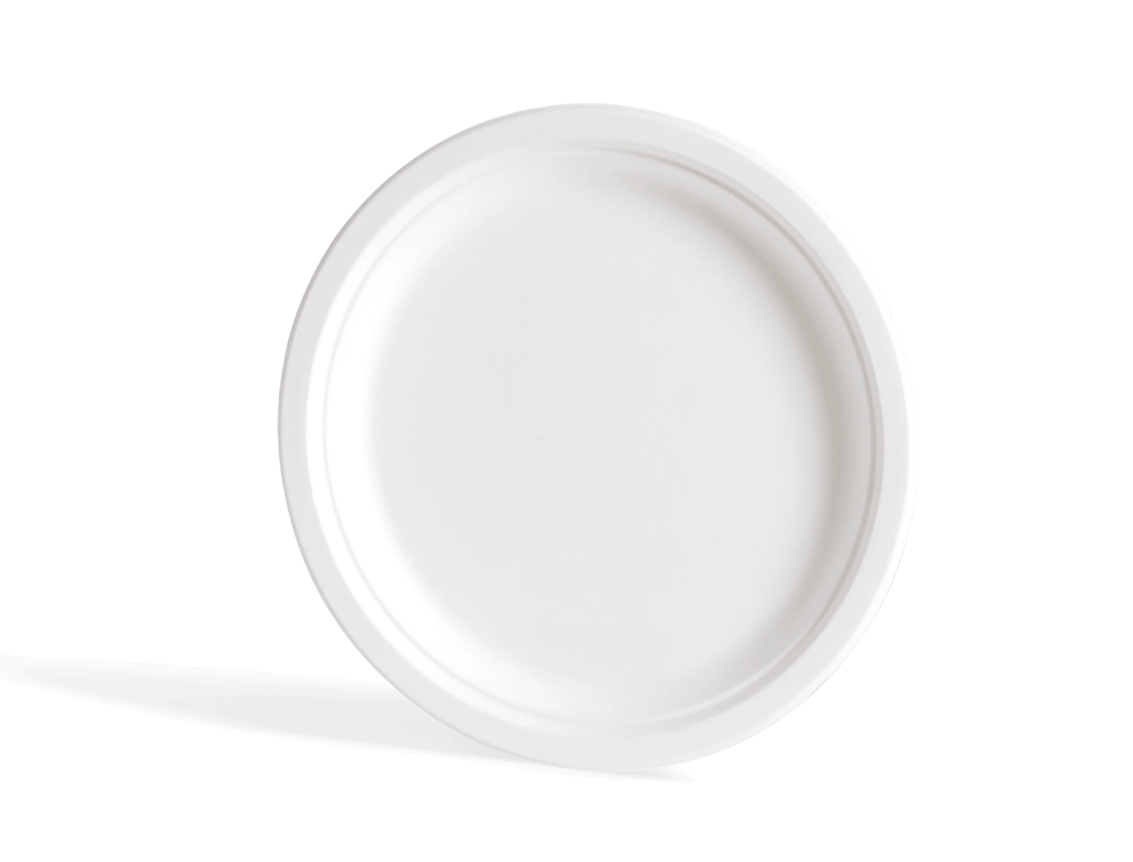 Plato redondo biodegradable