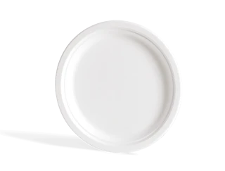 Plato redondo biodegradable