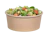 Salad paper container, brown 750 ml diameter 150 mm
 1
