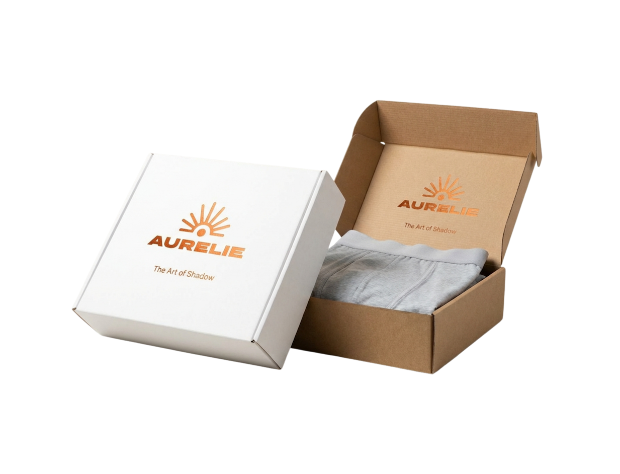 Custom Underwear Mailer Box with Hot Stamping 1