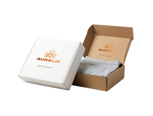 Caja de envío personalizada con estampación en caliente para ropa interior