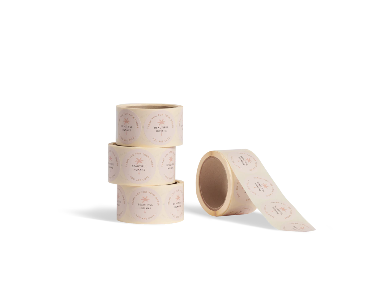 Individuelle runde Etiketten zur Kennzeichnung von Werbeartikeln 2