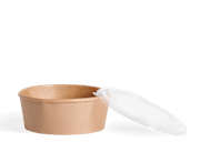 Kraft Bowl with Lid, Cutlery & Paper Bag