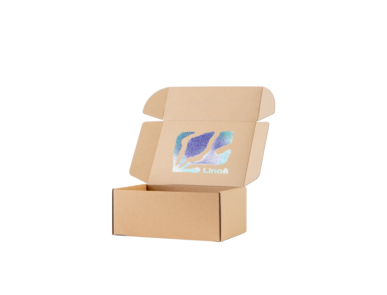 Individuelle Versandschachtel mit Heißfolienprägung 1