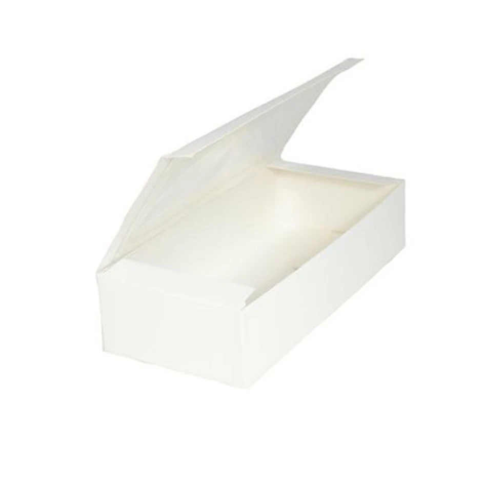 Pudełko na makaroniki z okienkiem, 20x9x4 cm, białe 1
