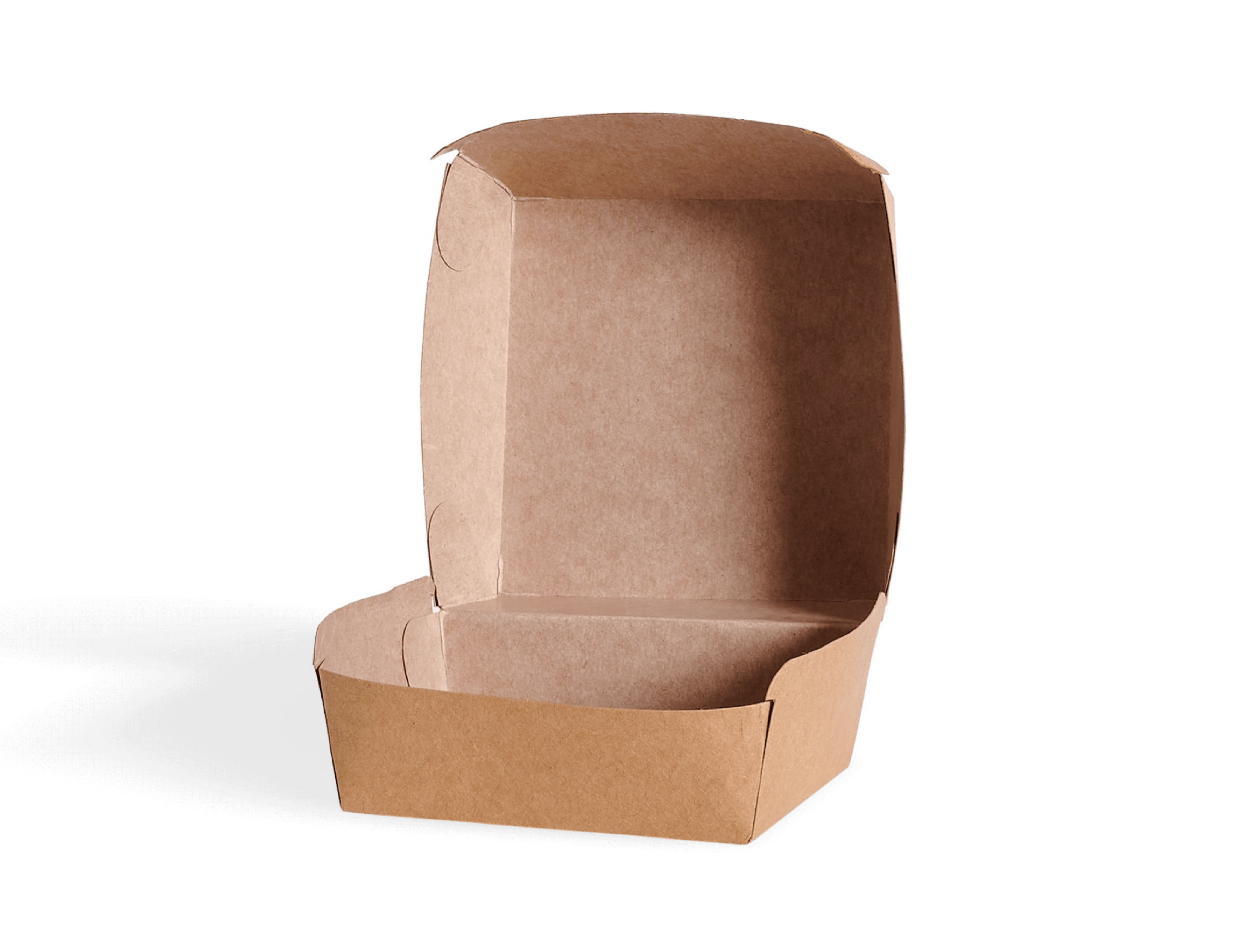 Caja reciclable para hamburguesas