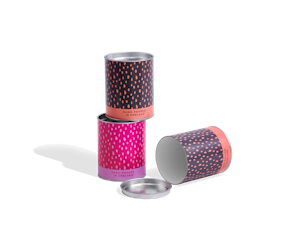 Custom Paper Can with Silver Lid