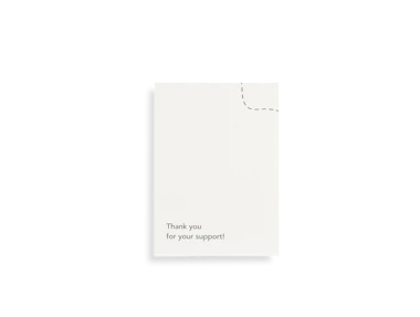 Carte personnalisée "Thank You" pour objets publicitaires