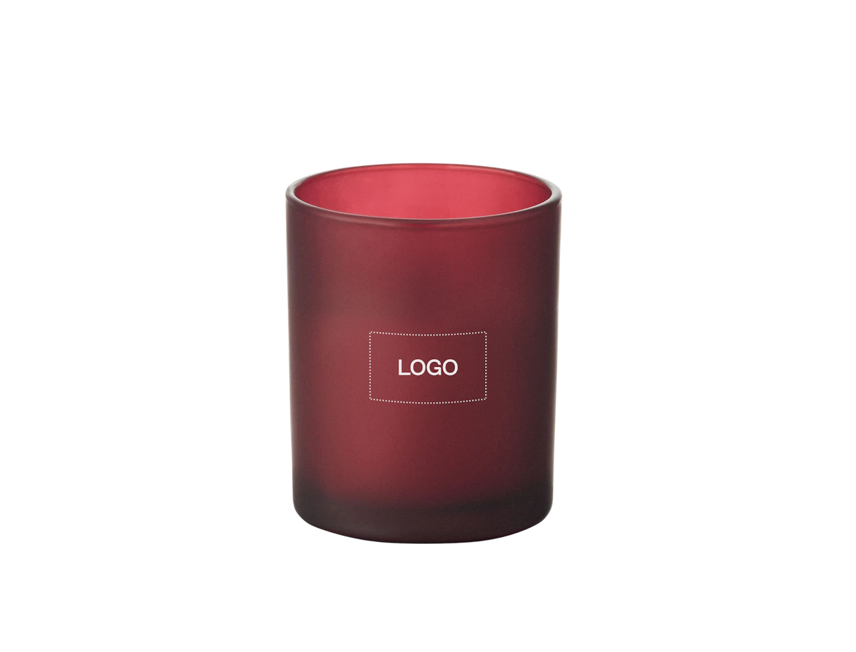 Bougie cire végétale avec mèche en bois 80g personnalisée 1