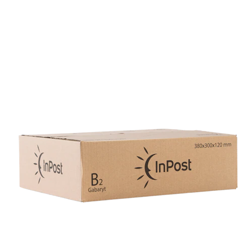 B2 Pudełko klapowe 38×30×12cm Logo InPost