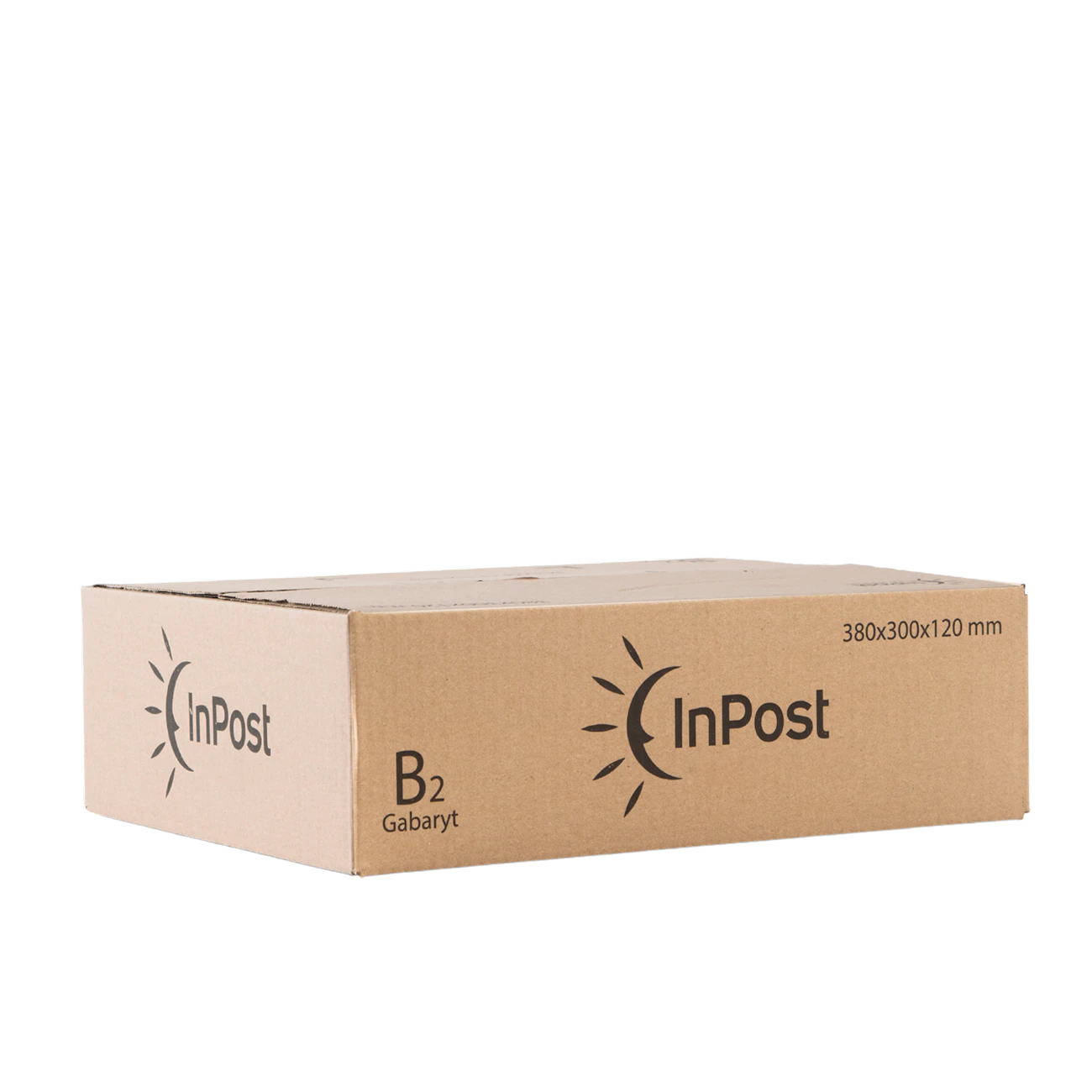 B2 Pudełko klapowe, logo InPost