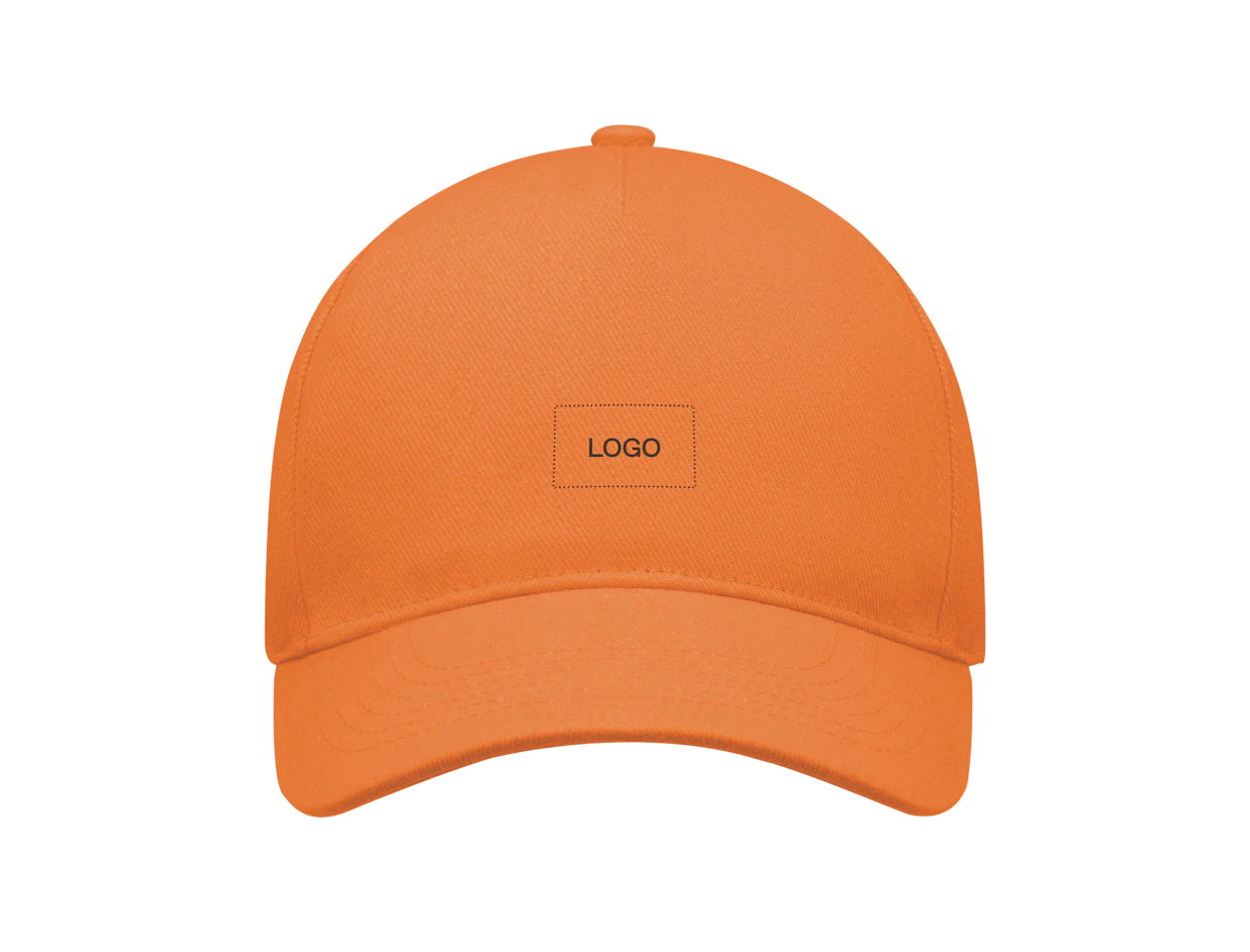 Cappellino baseball 5 pannelli cotone spazzolato pesante personalizzato