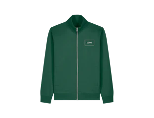 Custom Unisex Organic Cotton Zip Sweatshirt