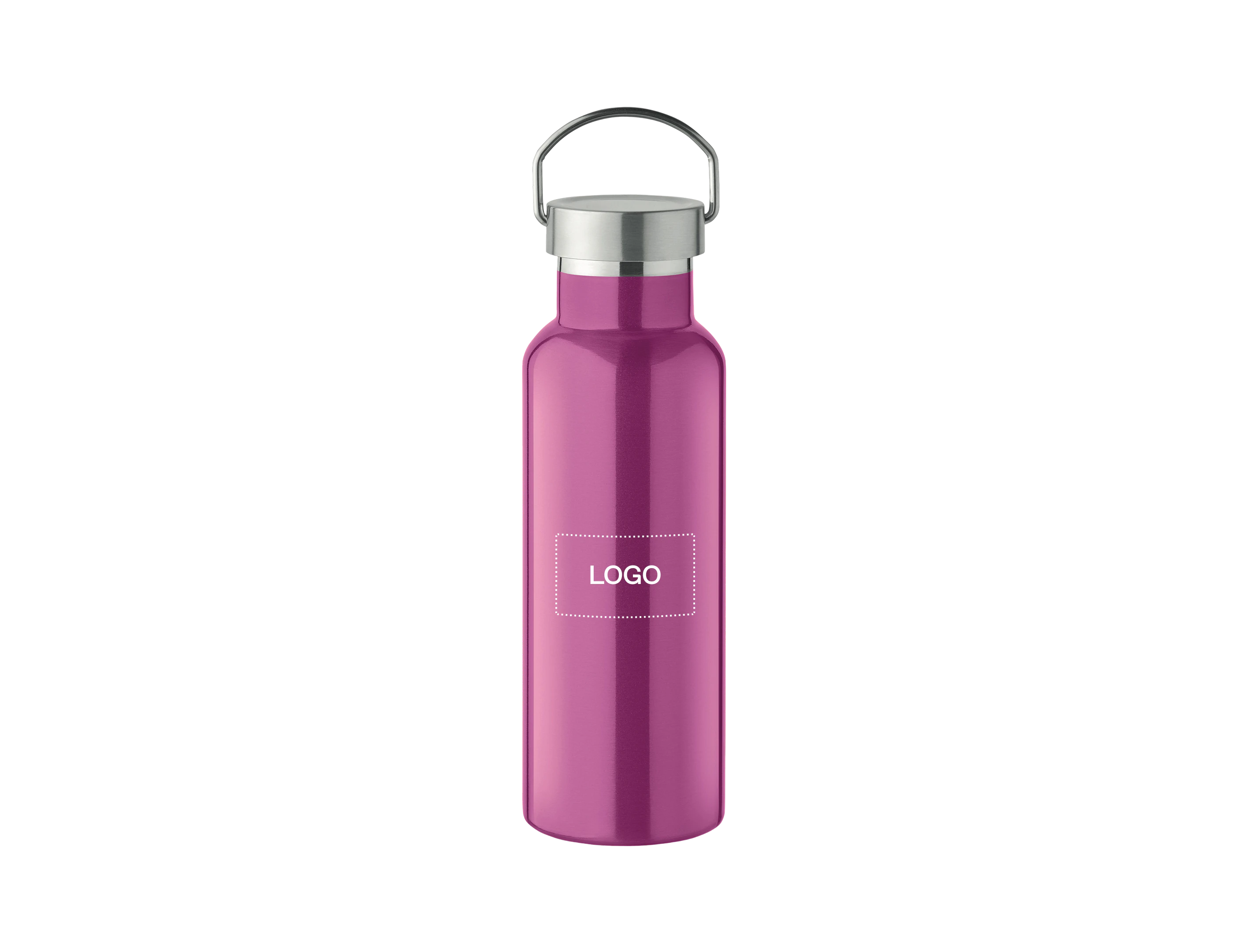 Custom Recycled Stainless Steel Double Wall Bottle 500ml