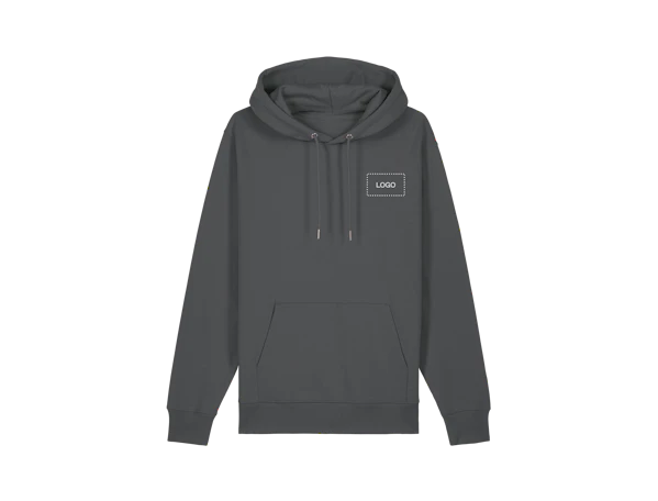 Bedrukte unisex katoenen hoodie