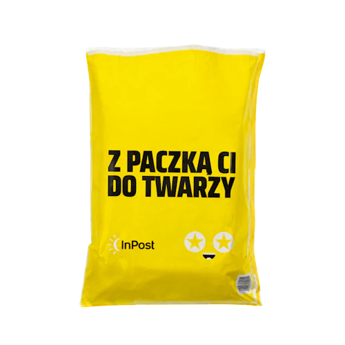 Zestaw 2 - Foliopak średni z logo InPost (35 × 45 × 0,1 cm) 500 szt.