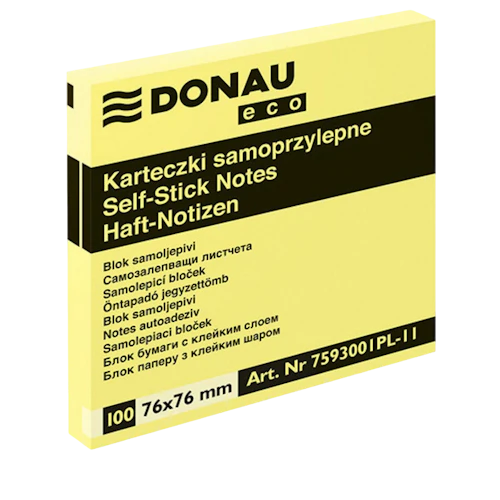 Bloczek samoprzylepny DONAU Eco 76 x 76 mm