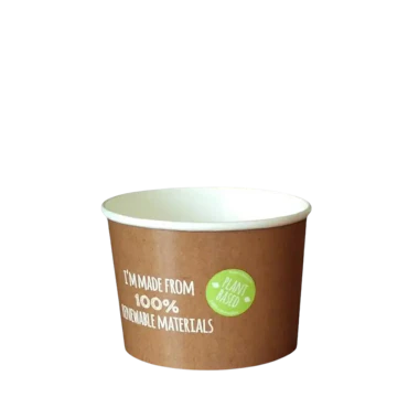 Contenitori per zuppa in carta vegetale 350 ml (90 mm)