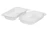 Gelochtes Tablett mit 2 Fächern – Weiß, 227x178x30 mm 1