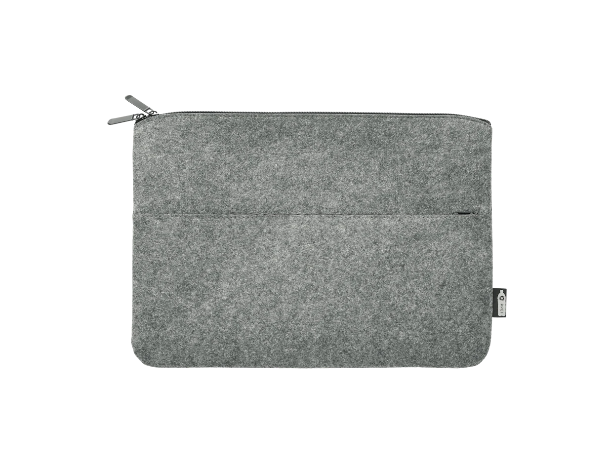 Bedrukte vilten 14" laptop tas met rits 2