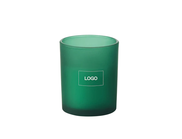 Candela cera vegetale con stoppino in legno 80g personalizzata