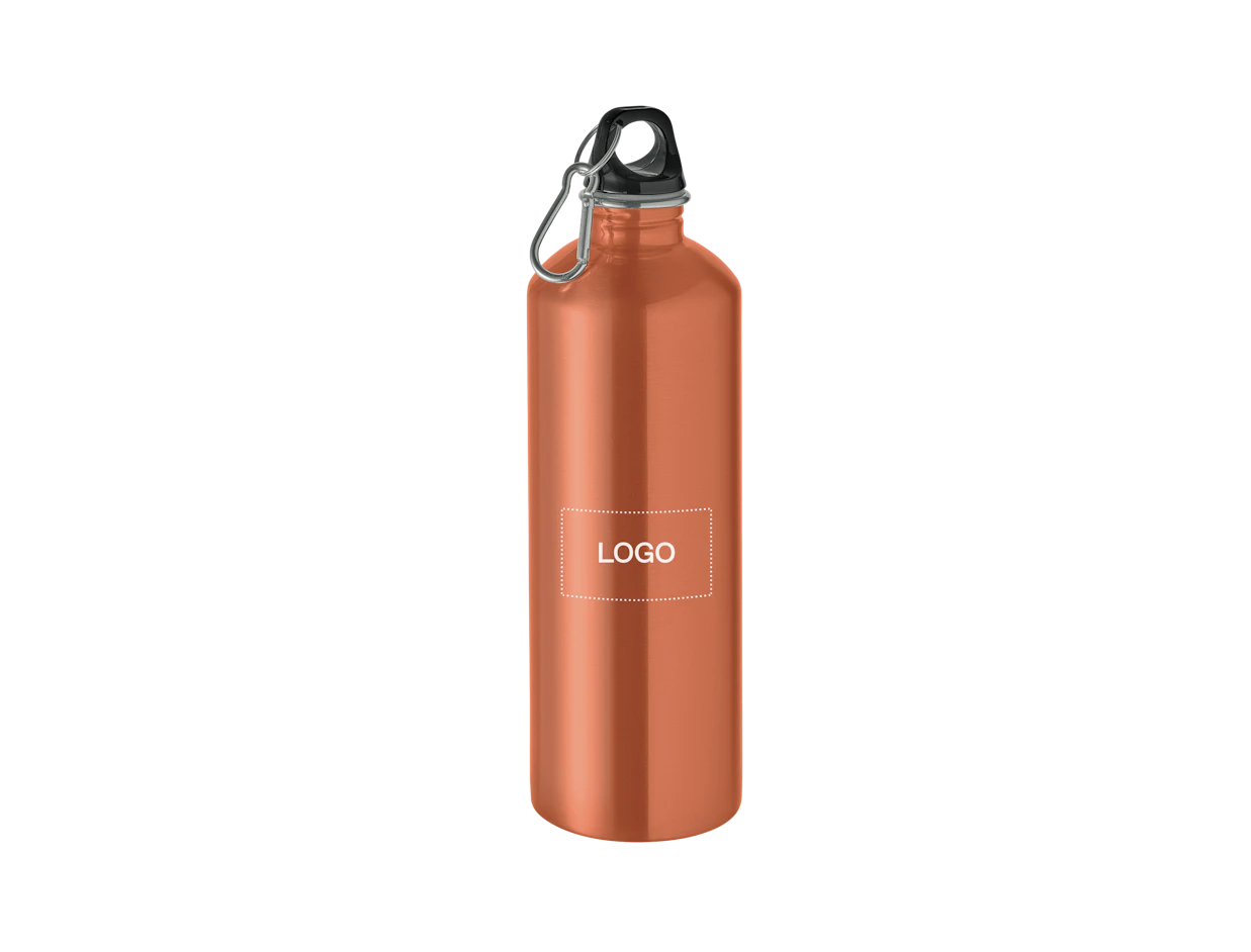Custom Recycled Stainless Steel Single Wall Bottle With Hook 1000ml 1