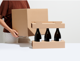 Plain Bottle Box with Inserts