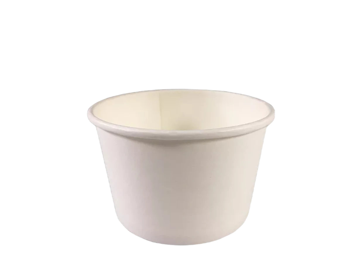 Papierowy pojemnik do zupy, biały 200 ml
 1