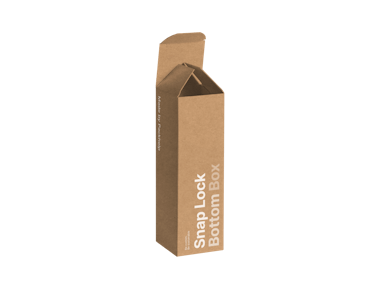Caja de producto con fondo a presión personalizable