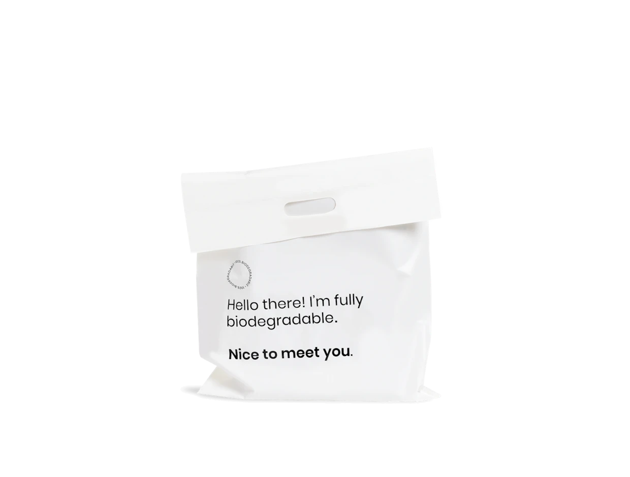 Individueller Biologisch abbaubarer Plastik-Versandbeutel zum Verpacken von Werbeartikeln 11