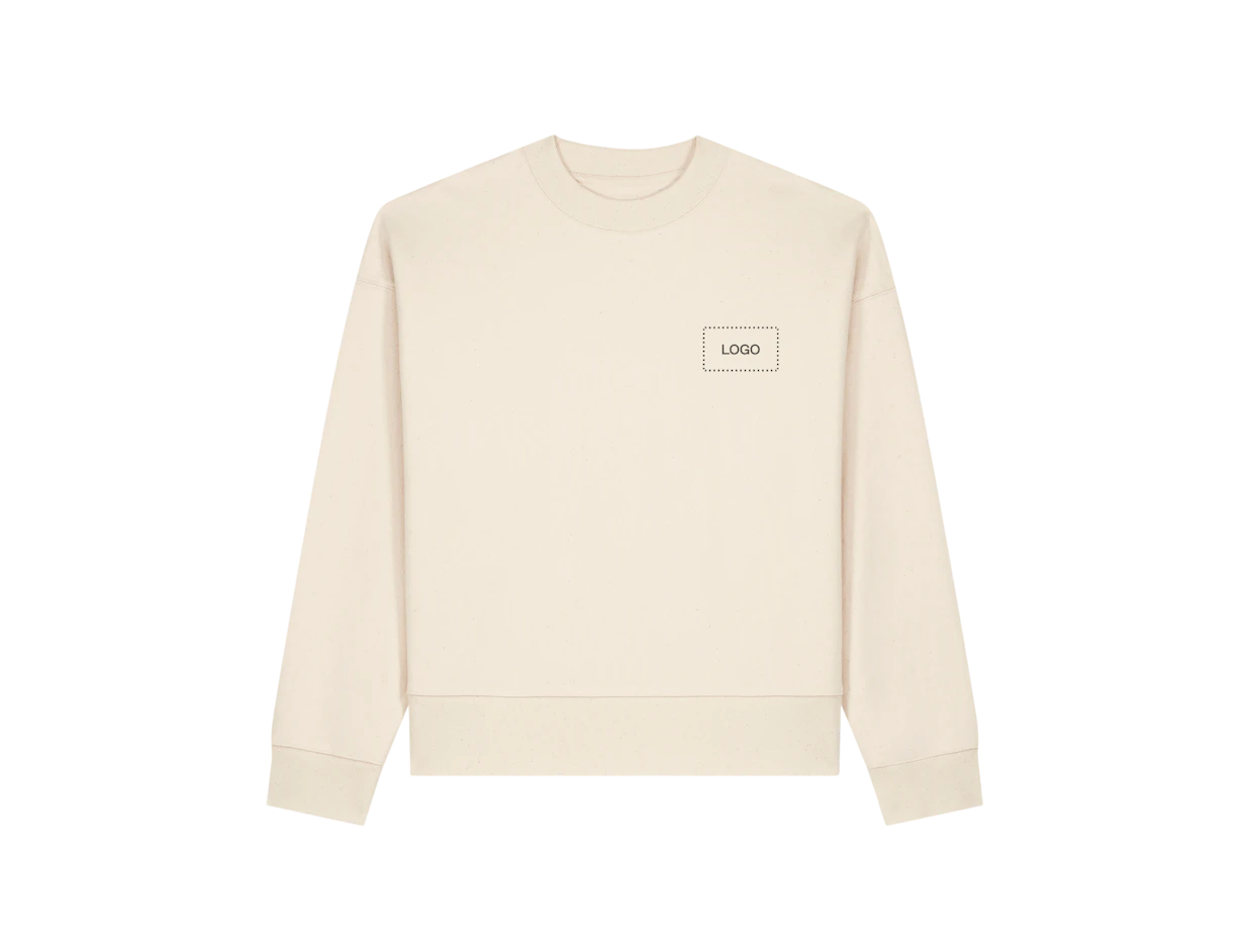 Bedrukte unisex zware katoenen sweater 1
