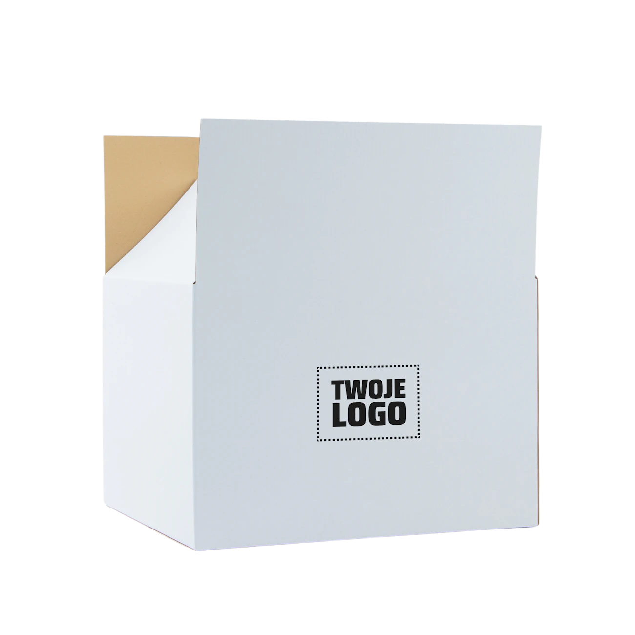 K150 Karton wysyłkowy 60×50×40cm Biały z logo