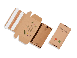 caja impresa personalizada para teléfono
