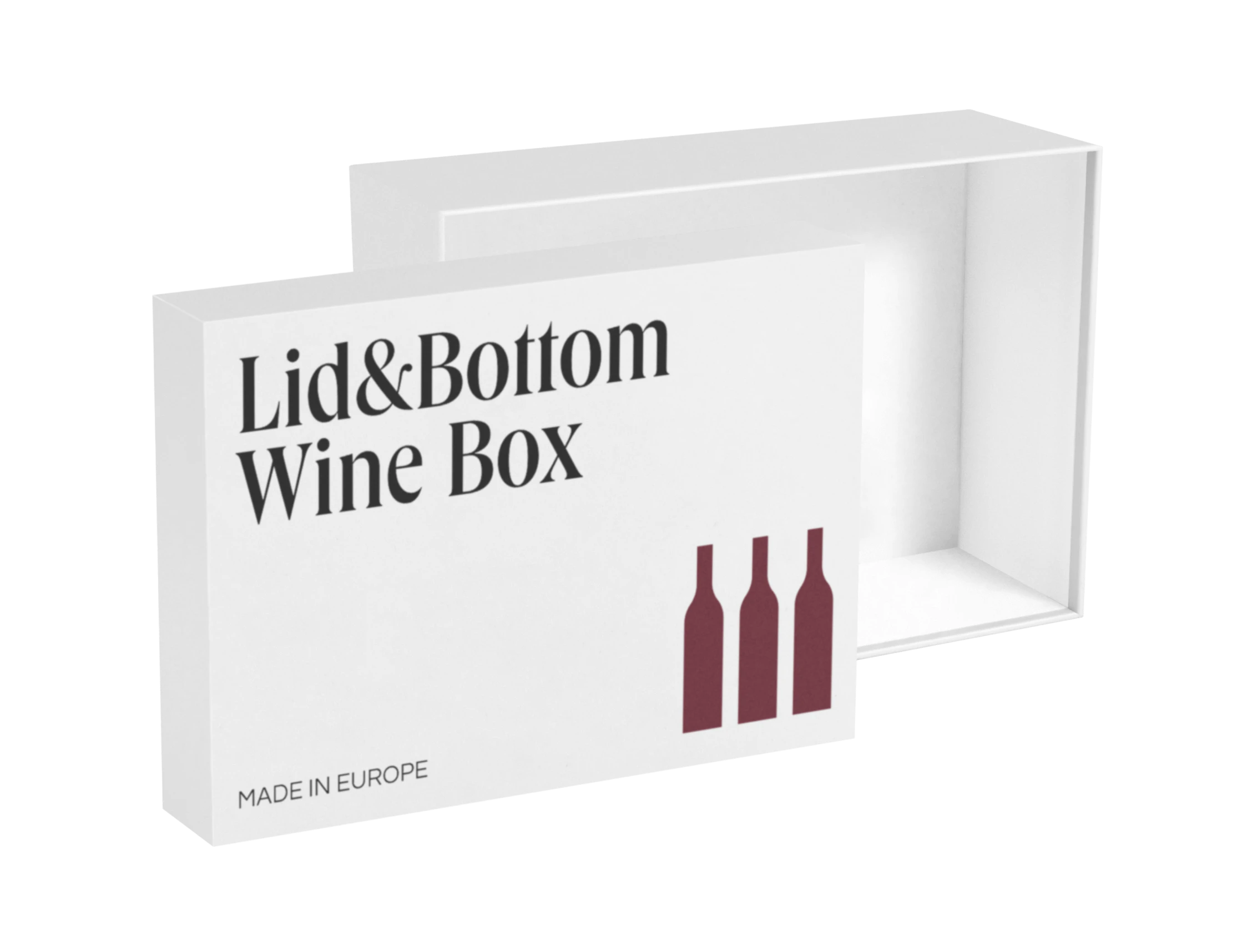 Custom Rigid Wine Box with Lid
