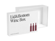 Two-Piece Wine Box with Wood Wool