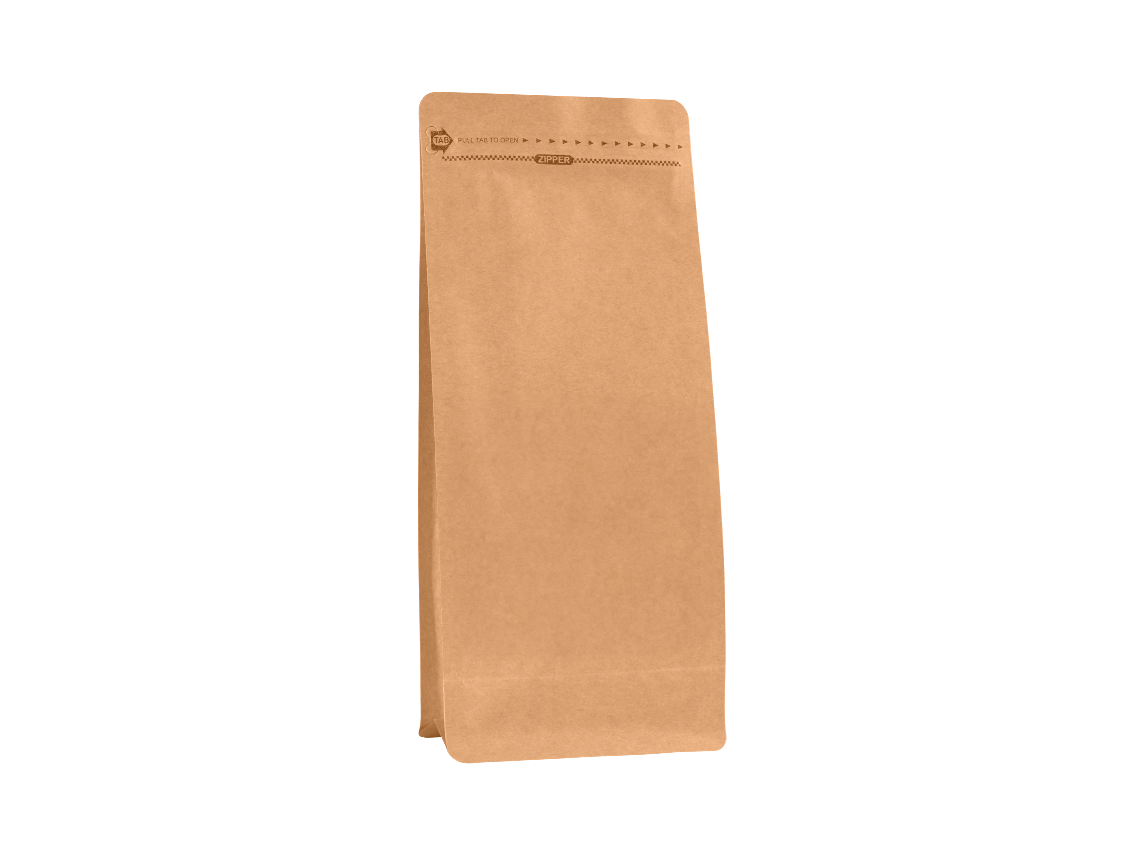 Plain Flat-Bottom Pouch with Custom Label