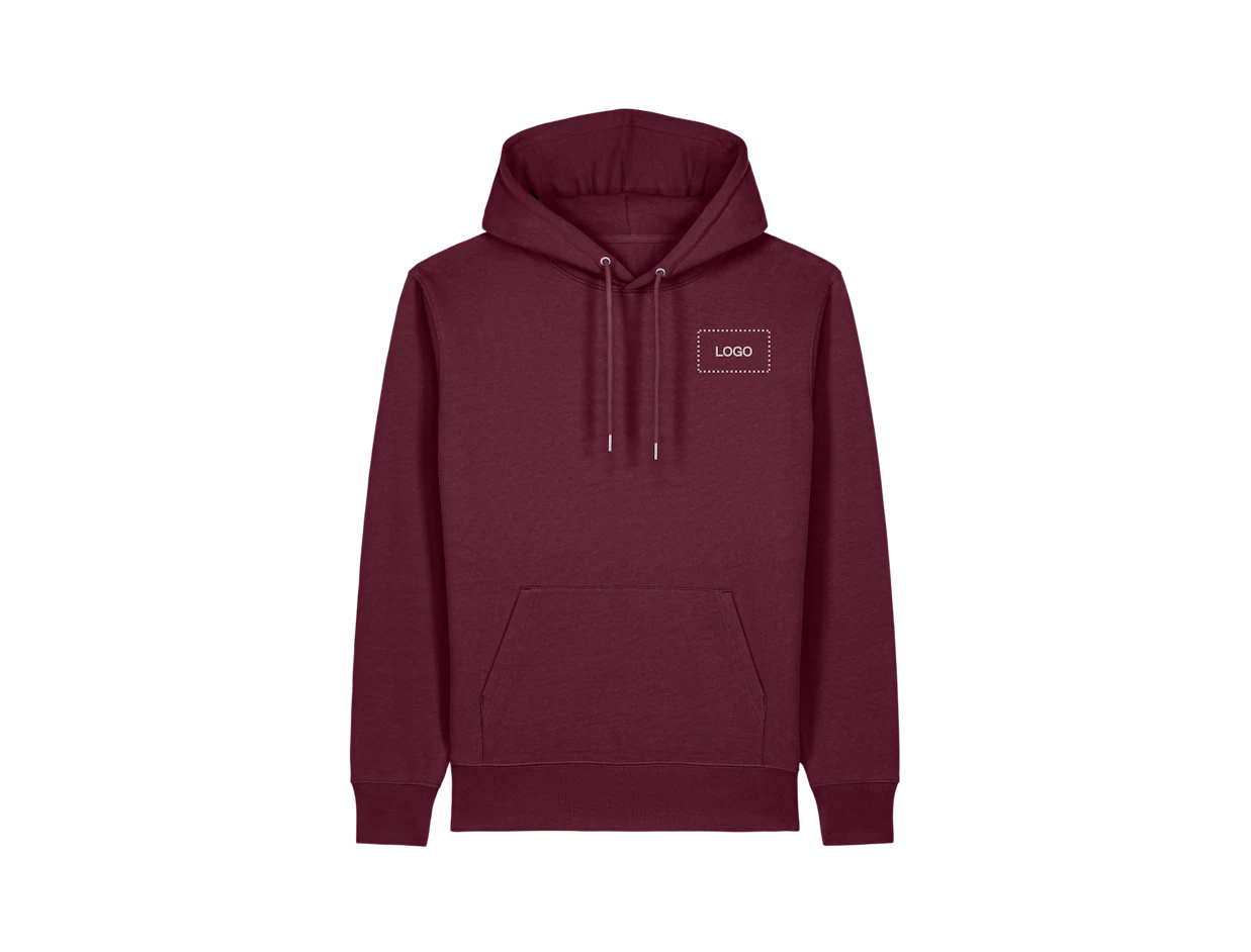 Bedrukte unisex katoenen hoodie