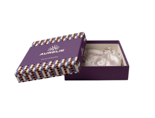 Caja rígida con tapa personalizable para lencería