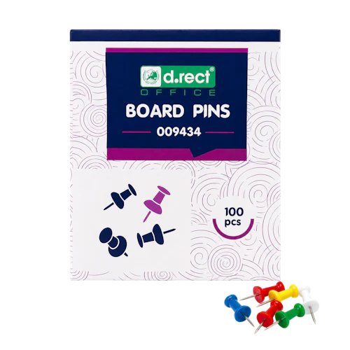Punaises D.Rect 100 pcs coloris assortis