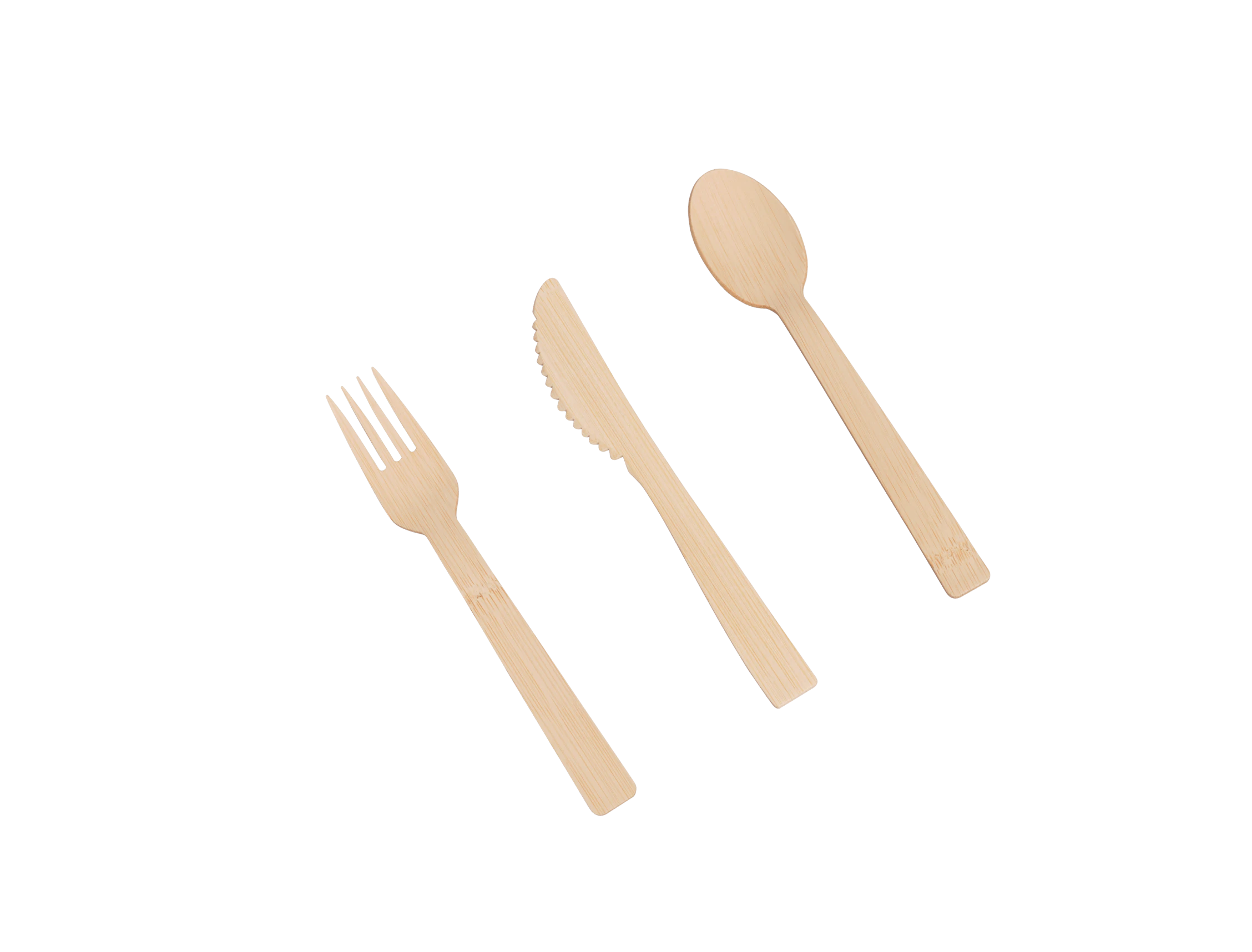 Cubiertos de bambú