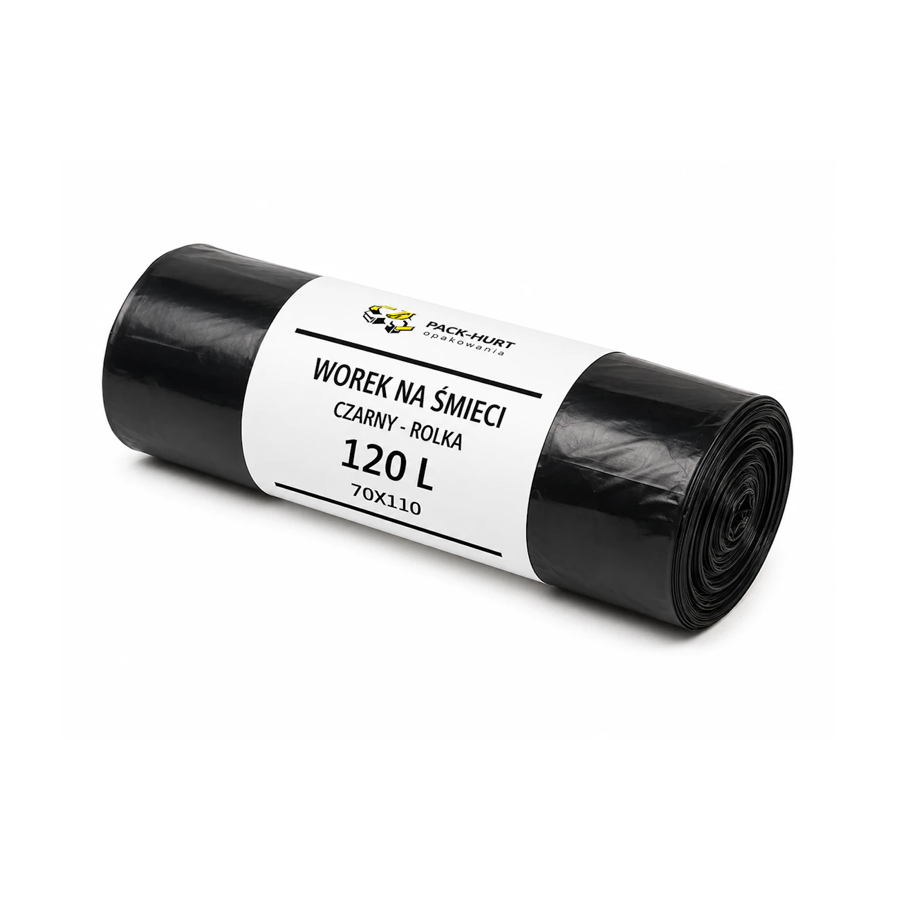 Sacchi per rifiuti 120 l 70 x 110 cm neri resistenti (10 pz)